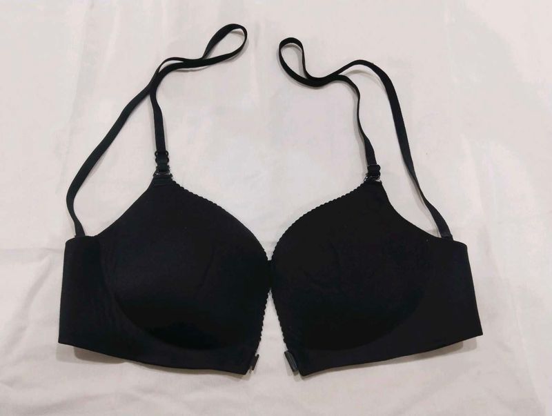 Classic seamless Black padded bra