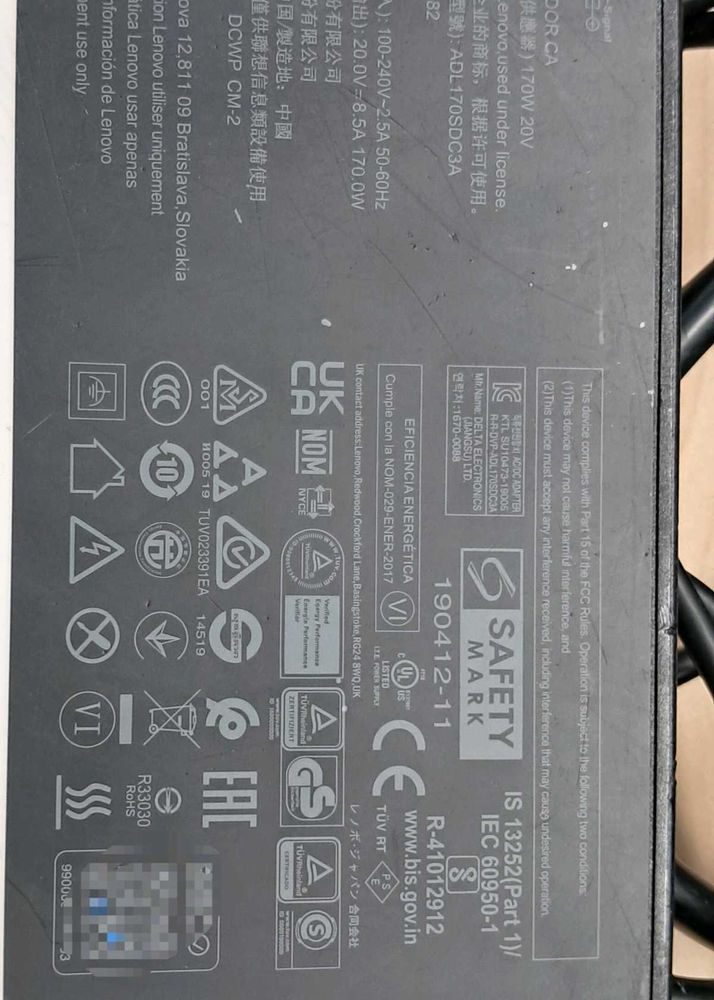 Lenovo Laptop Power Adapter