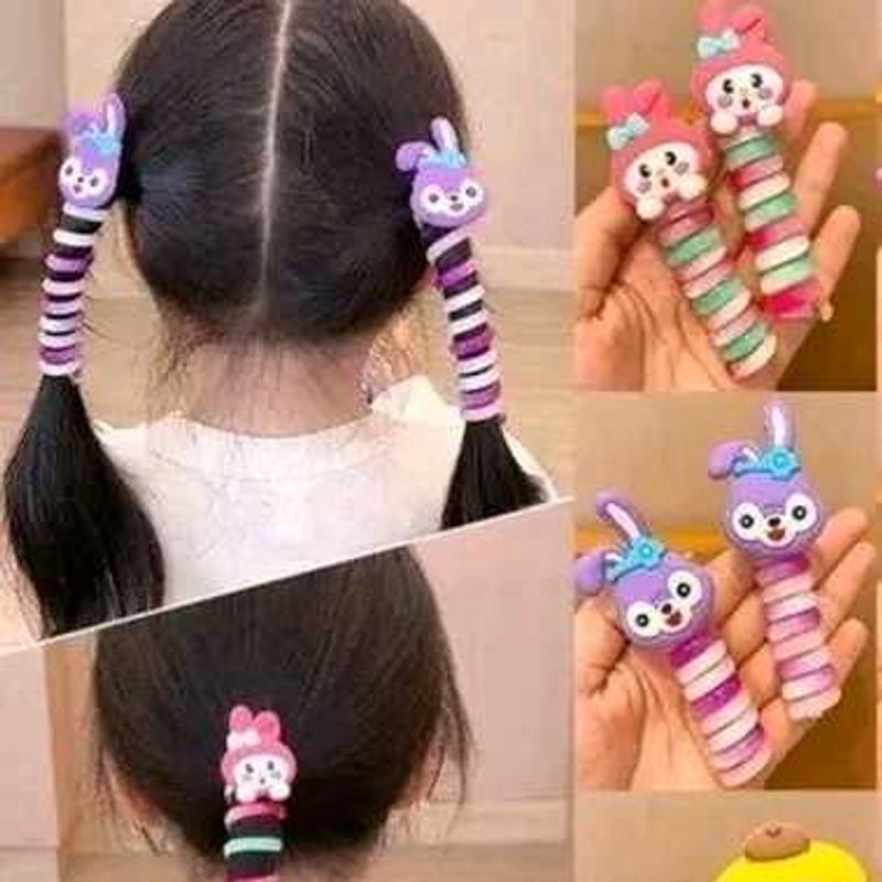 10 pc.Cute Cartoon Hair Ties - New
