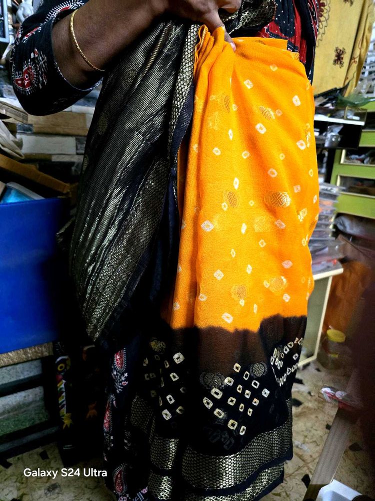Elegant Badhni Pure Chiffon Saree