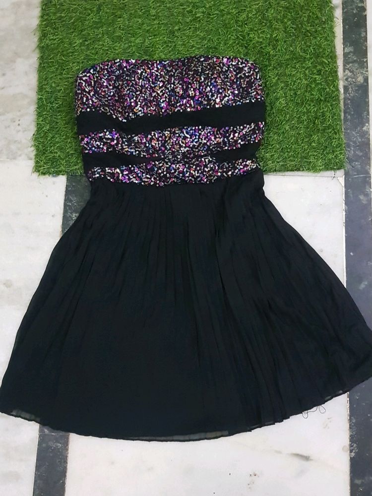 Sparkly Strapless Party Dress