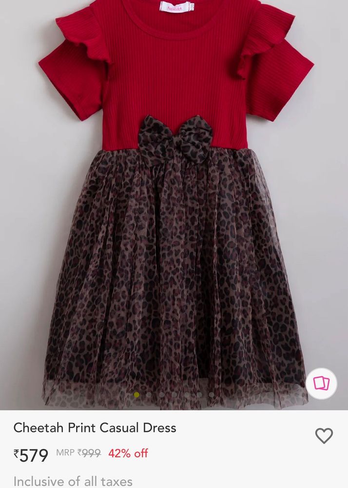 Cheetah Print Casual Dress