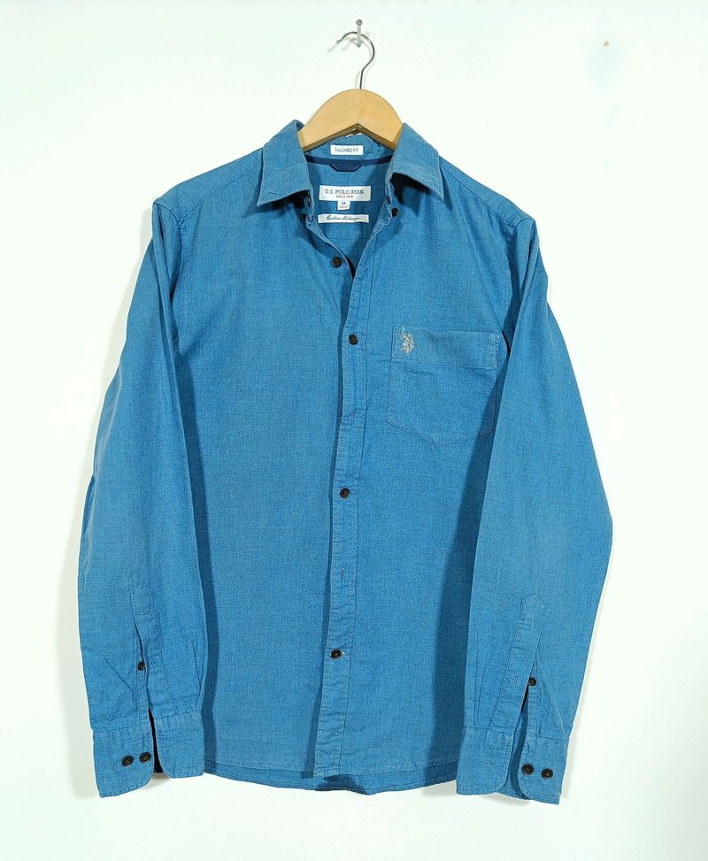 Light Blue Cotton Shirt (Men)