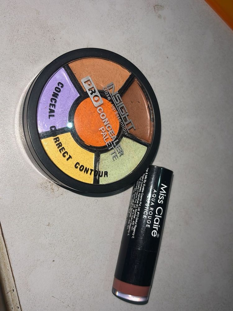 Insight Pro Color corrector Palette plus lipstick
