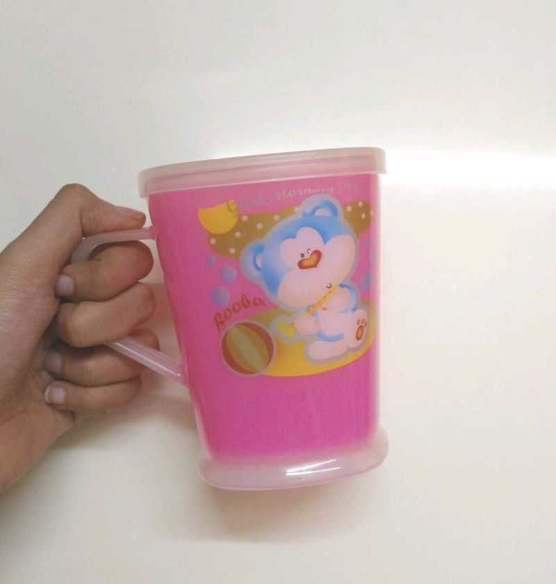 Cute kids pink mug