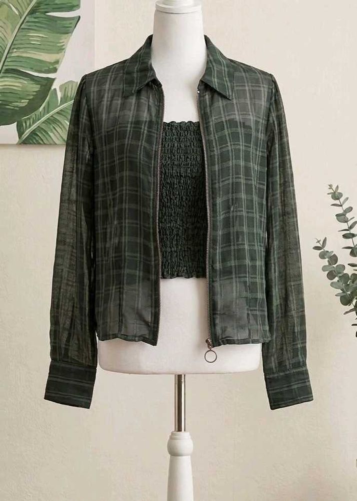 Plaid Co-ord Set: Jacket &amp; Matching Tube To