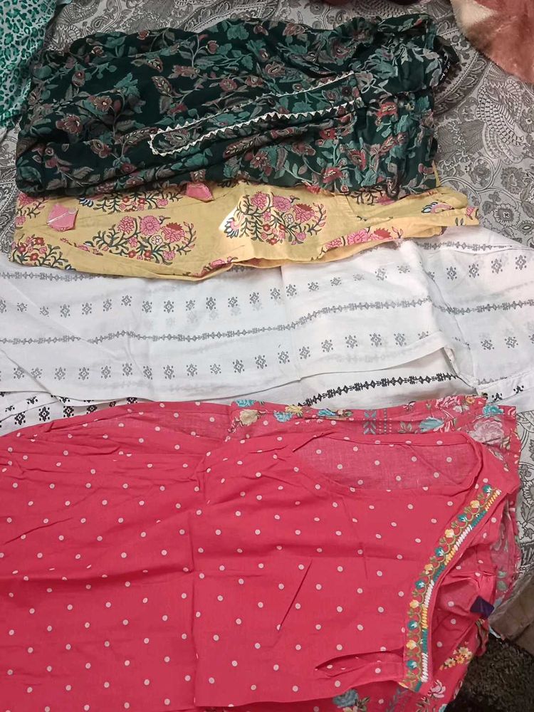 any 1 Colorful Ethnic Kurta Set