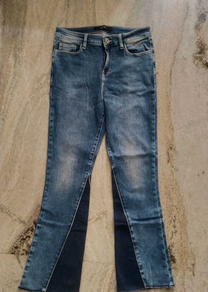 Stylish Blue Flared Jeans