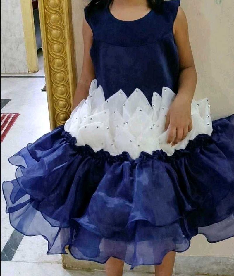 Cute Navy Blue Party Dress