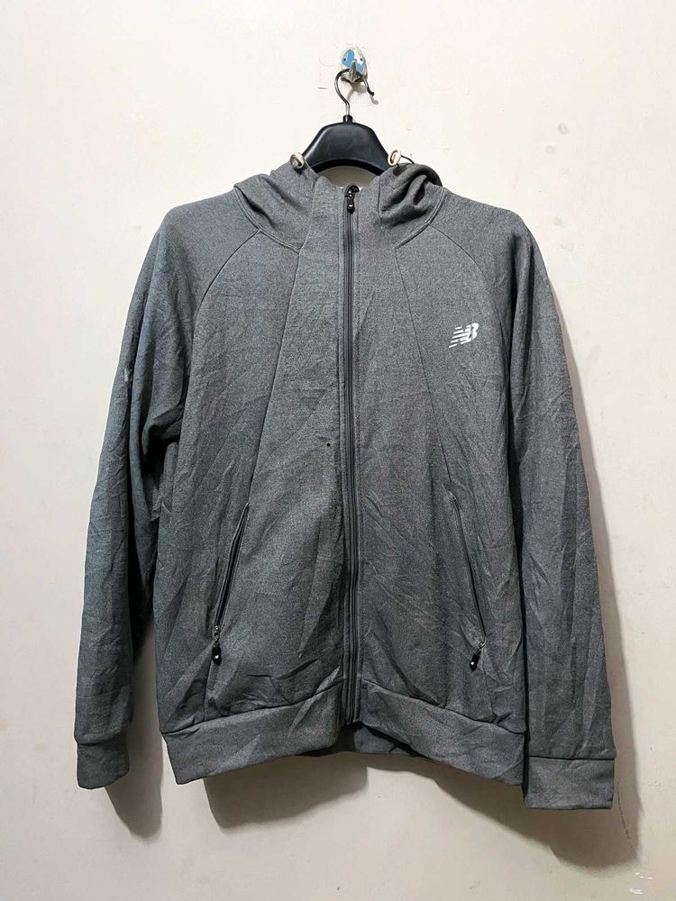 New Balance Grey Zip Hoodie And RL Tshirt Combo