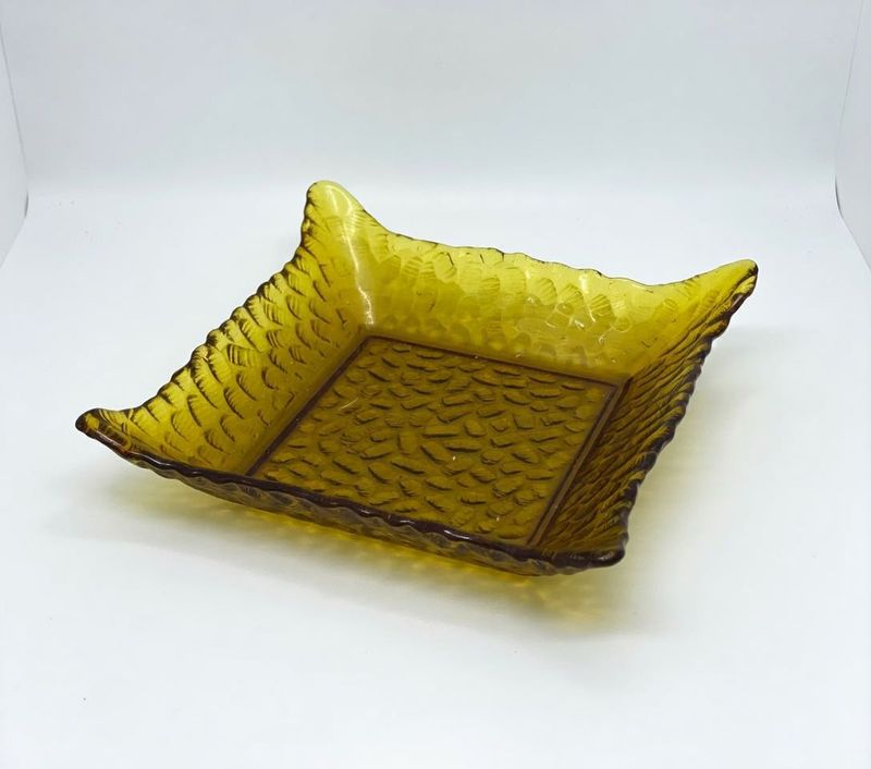 🆕Serving Small Square Plate Clear Glass