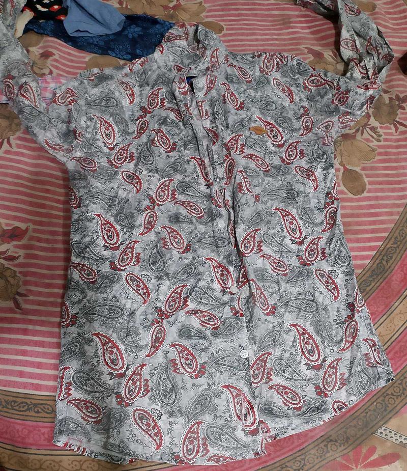 Men's Paisley Print Casual Shirt 2