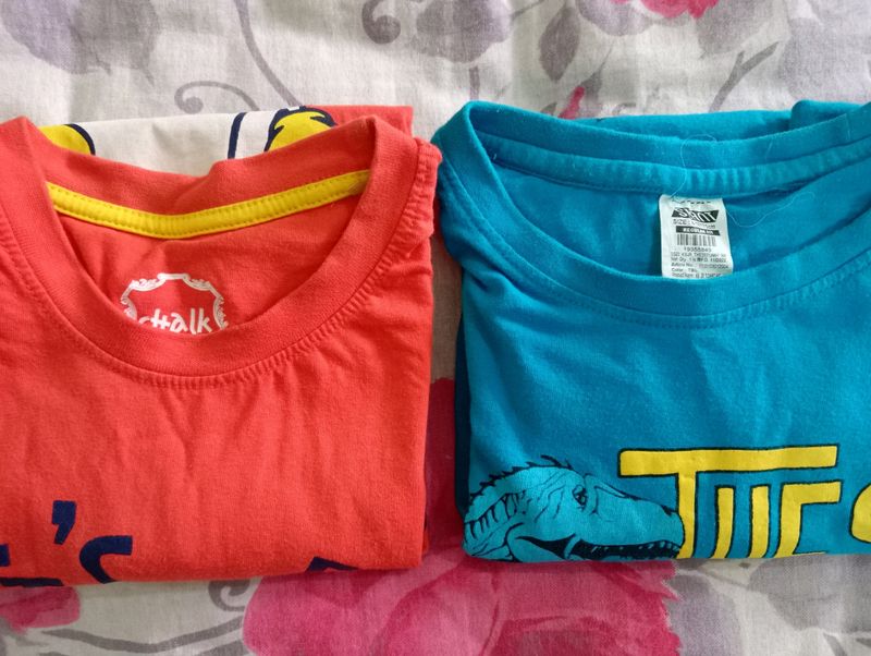 Two Cotton T Shirt For Boys