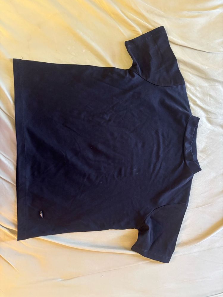 Black Turtle Neck T-Shirt