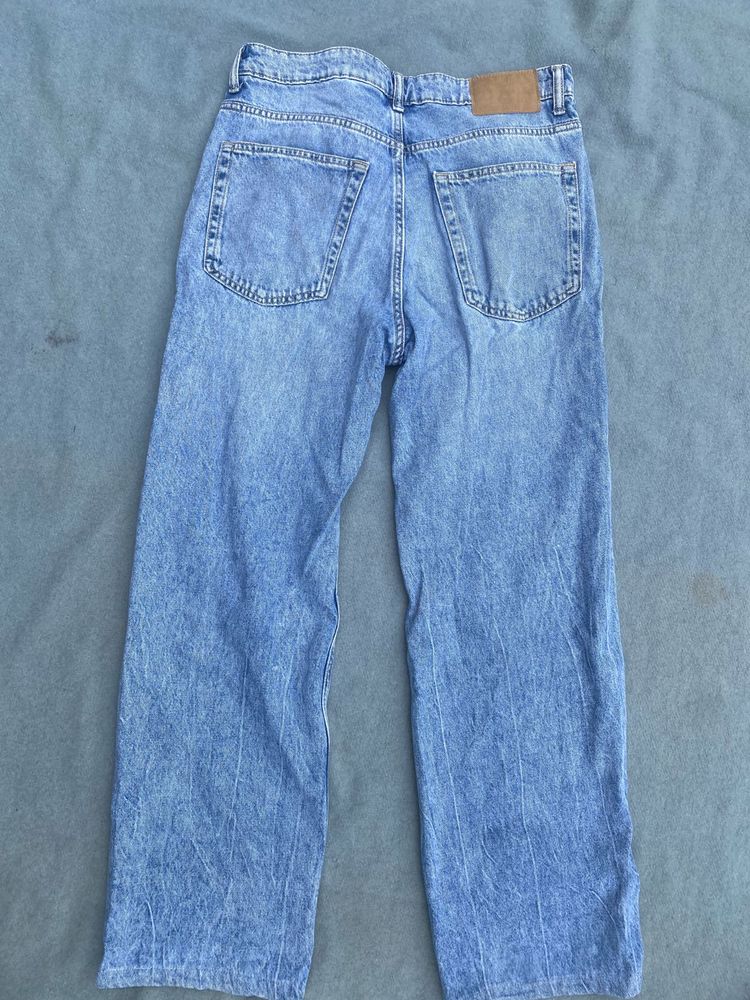 H&amp;m divided unisex baggy straight jeans