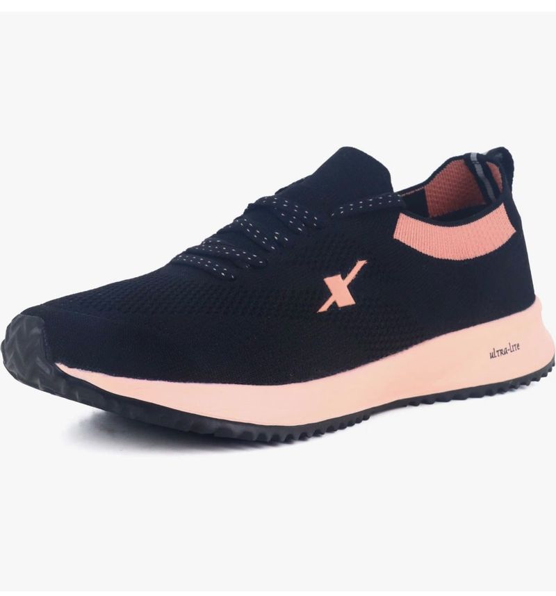 Stylish Black &amp; Peach Sneakers