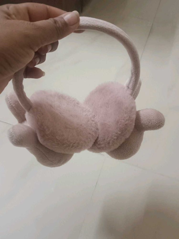 Cozy Pink Faux Fur Earmuffs
