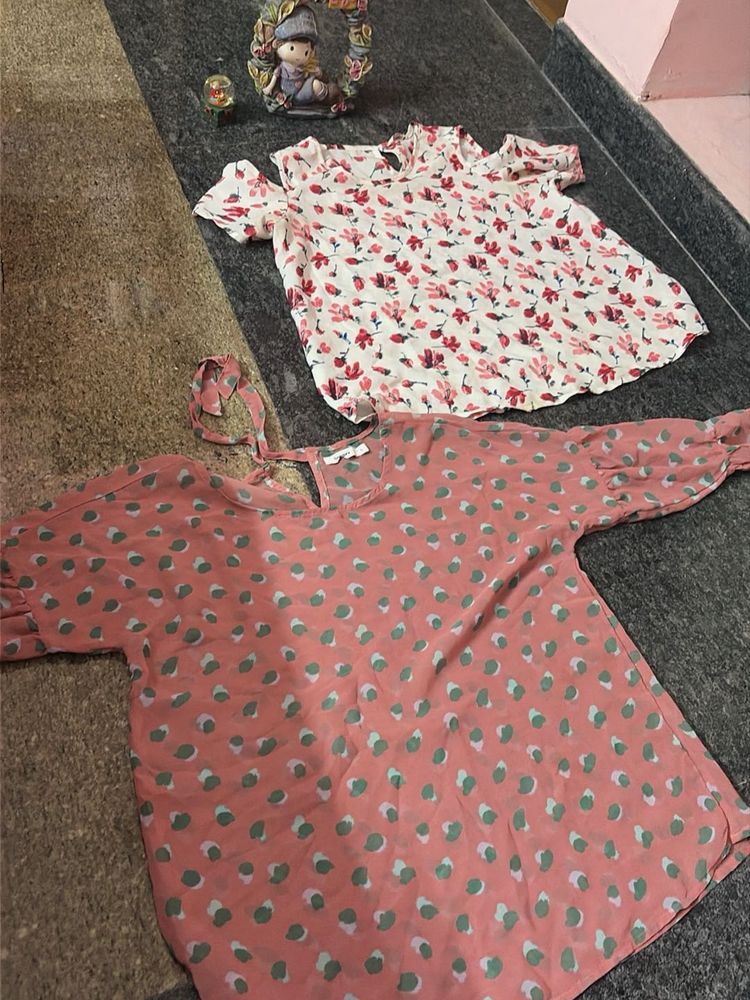 Chic Tops Set - Floral &amp; Polka Dot
