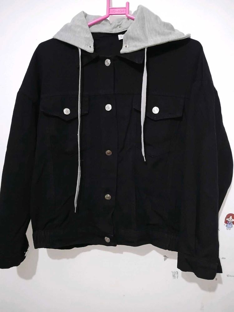 black denim jacket