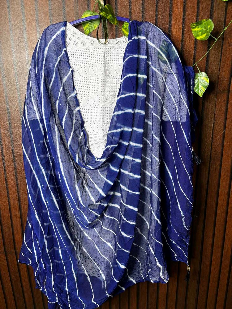 Blue &amp; White kurta