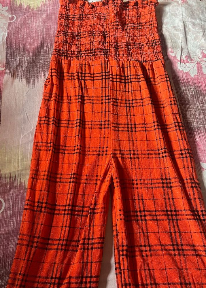 Chic Plaid Jumpsuit