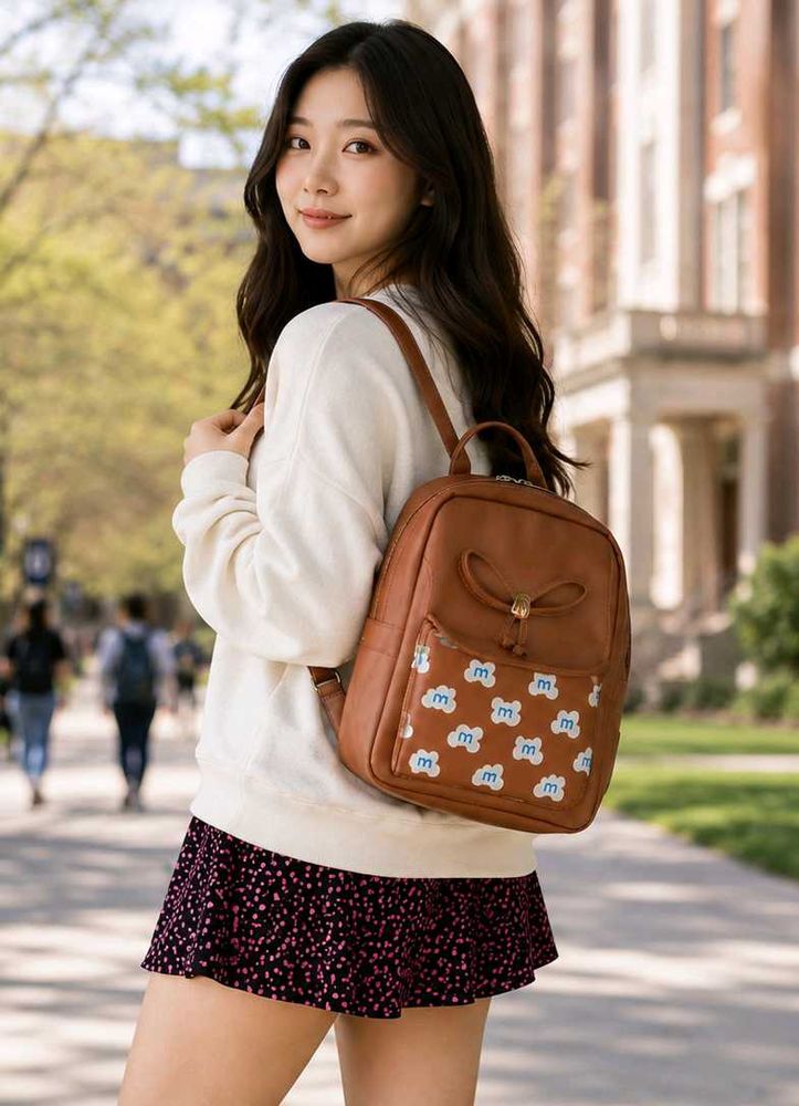Cute Cloud Pattern Backpack