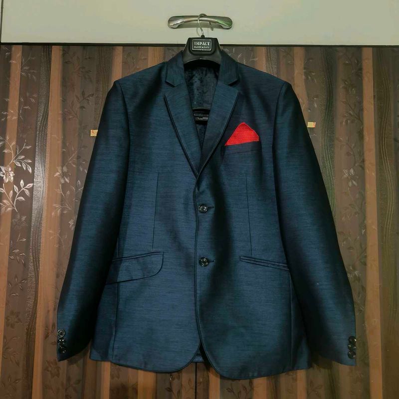 Formal Blazer with Pocket Square