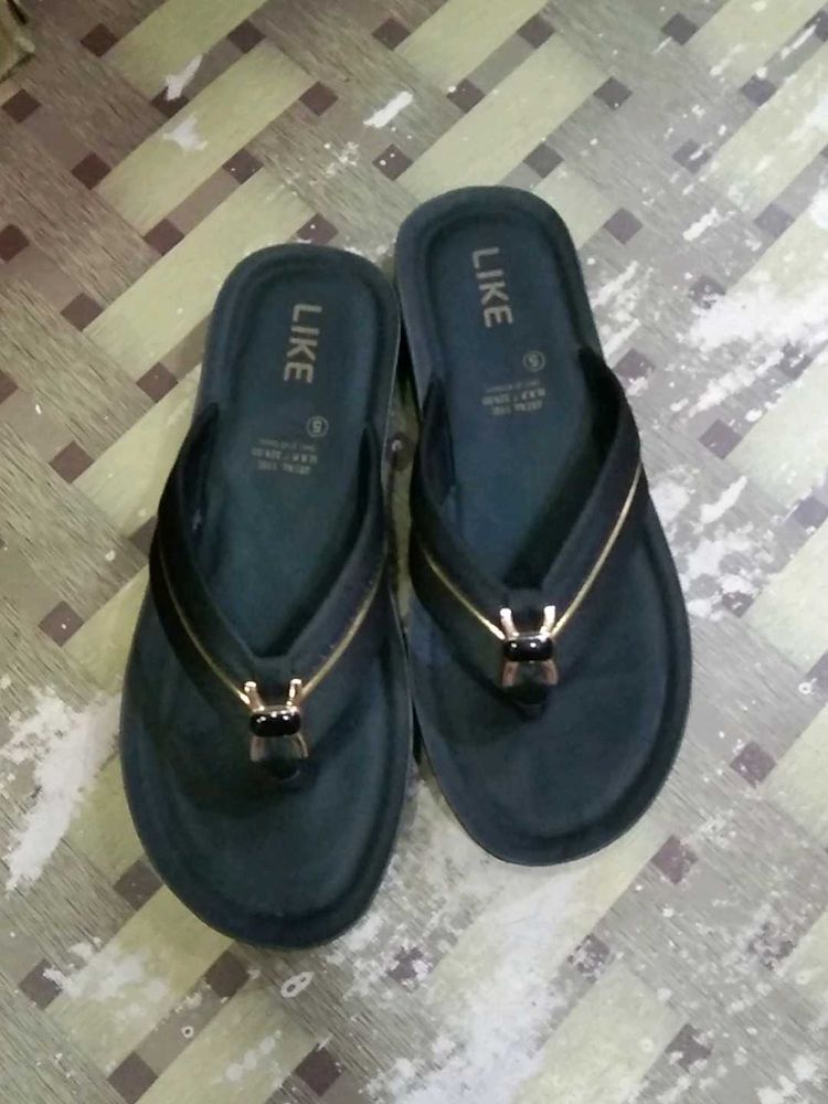Stylish Black Flip-Flops