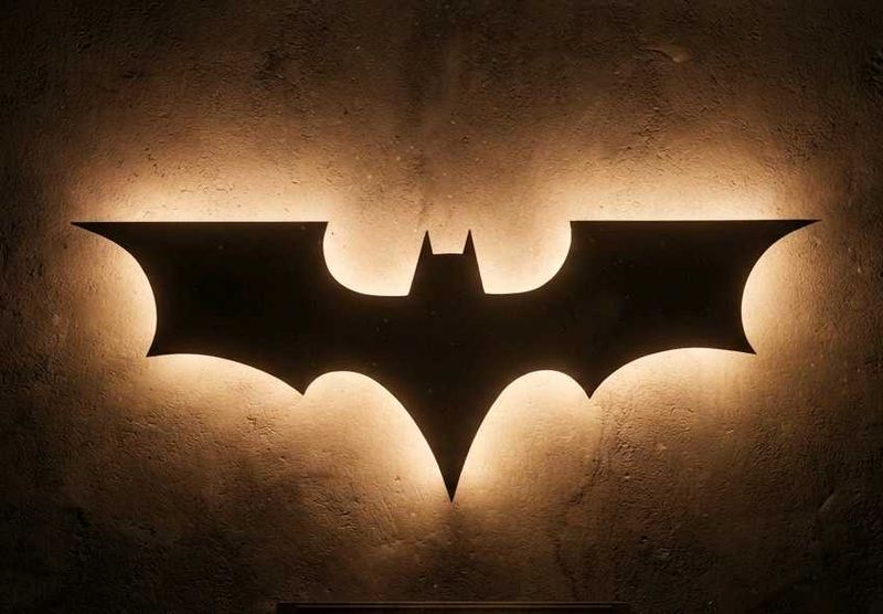 DIY Batman Wall Light