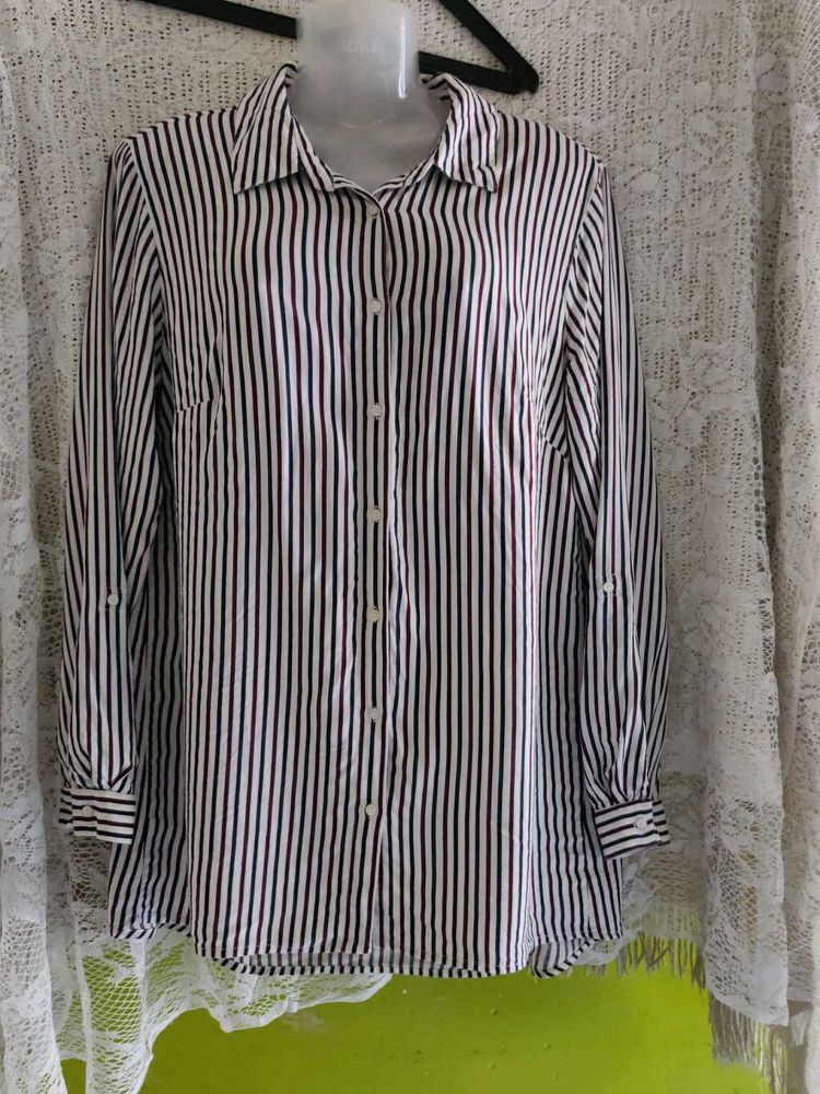 Classic Striped Button-Down Shirt