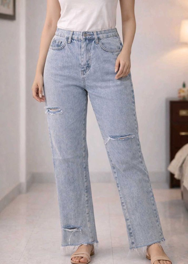 Ripped Denim Jeans