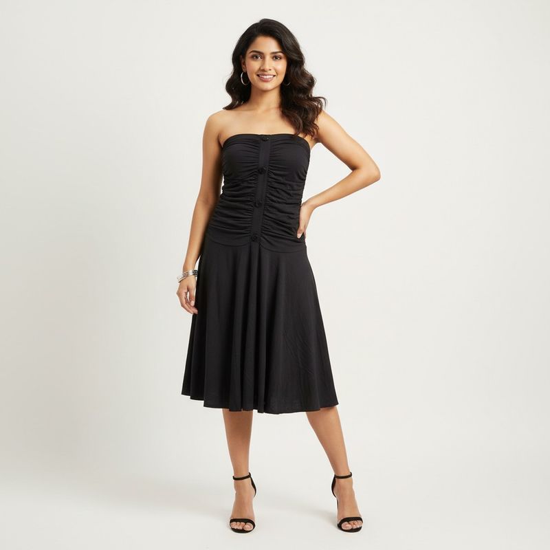 Chic Black Tube Dress