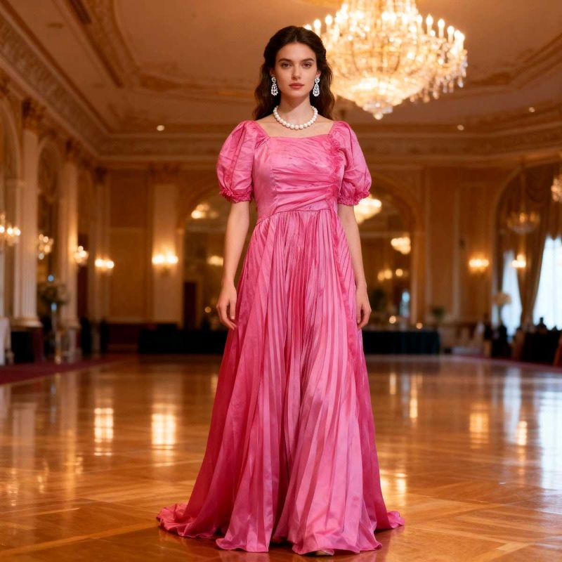 Elegant Pink Maxi Dress