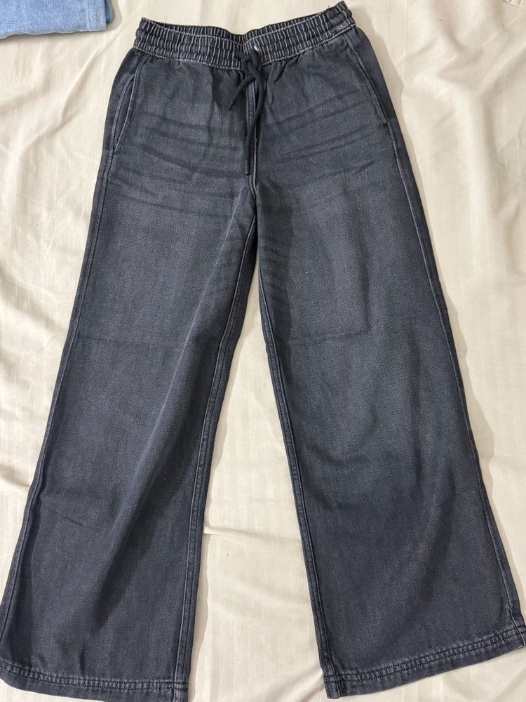Comfortable Wide Leg Denim Pants
