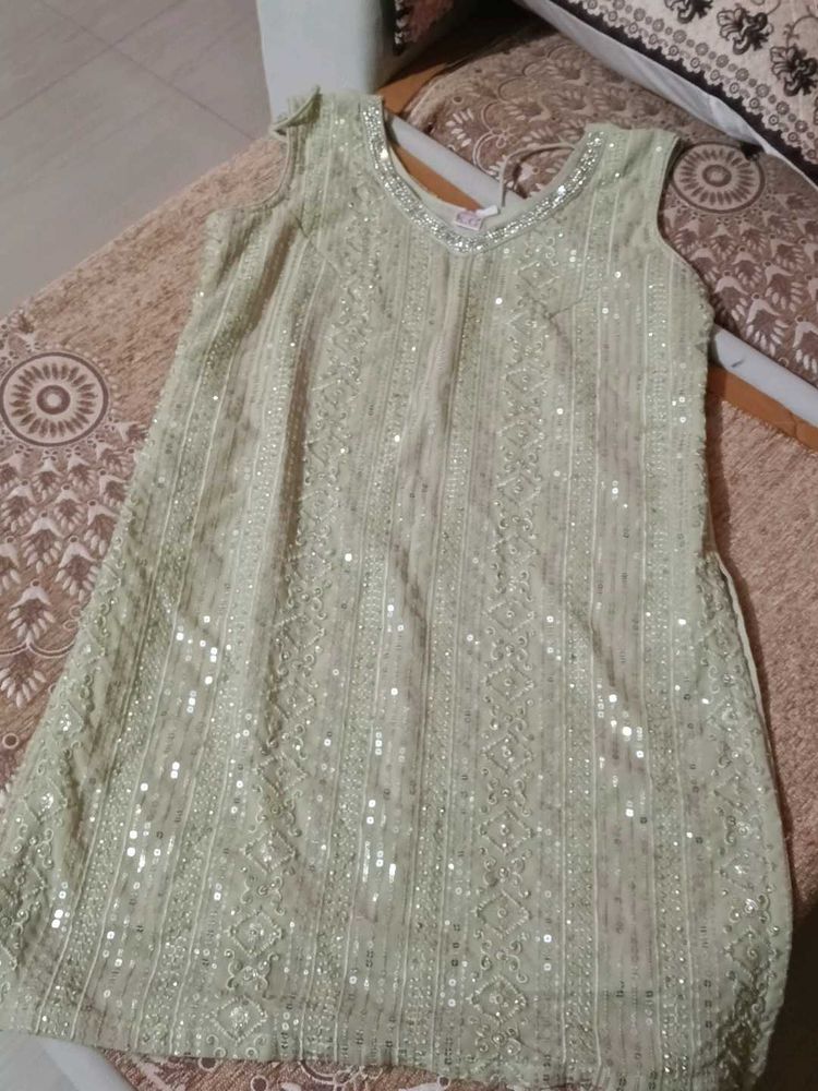 Sparkling Sequined Sharara set