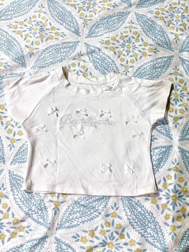cute white crop top