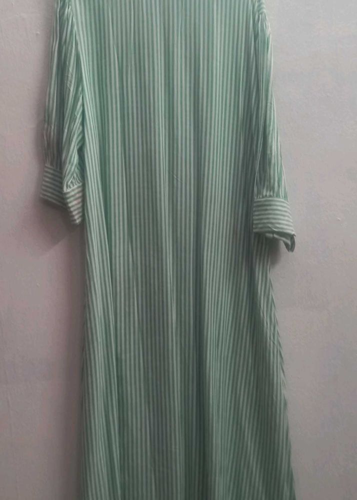 Striped Shirt Dress