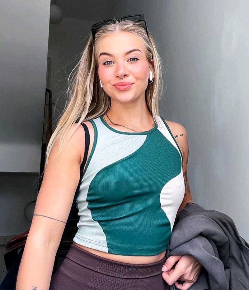 I. Trendy Color Block Tank Top