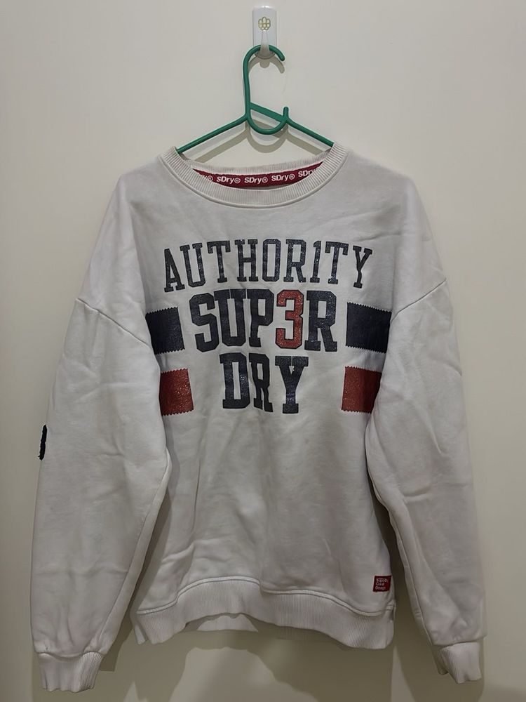 Superdry White Graphic Sweatshirt