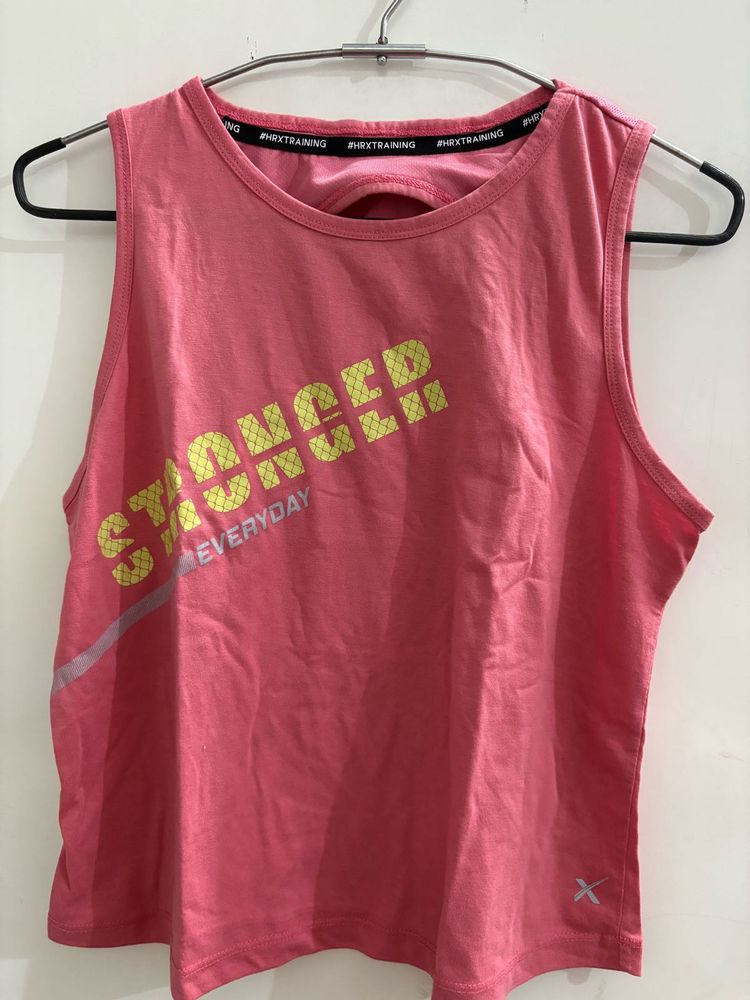 Pink "Stronger Everyday" Tank Top