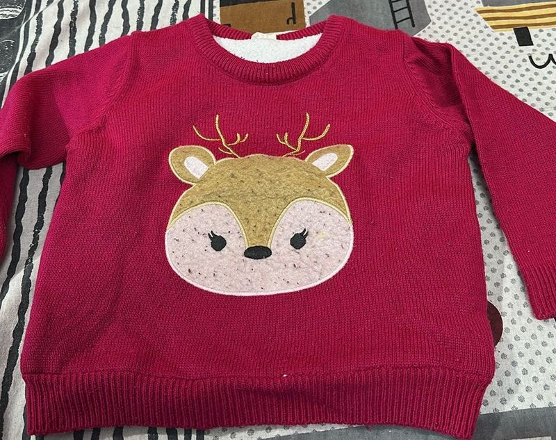 Cute Reindeer Knit Sweater
