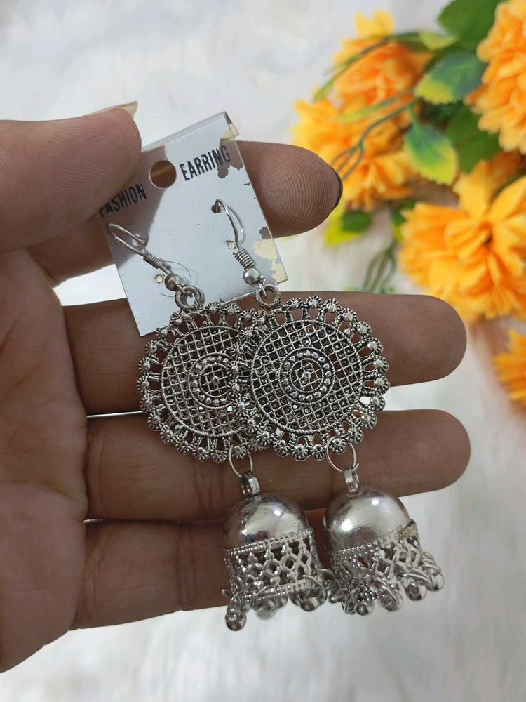 multi designer antic  lock silk handmade earrings