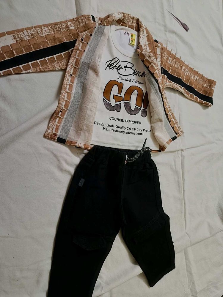 Stylish 3-Piece Outfit for Boys size 16