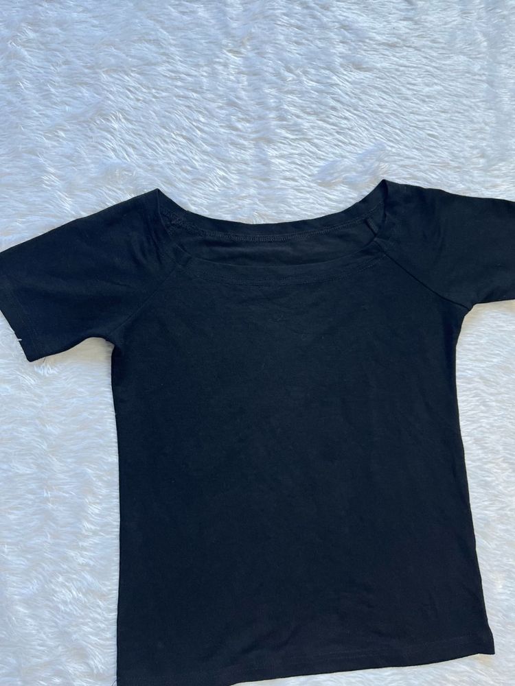 Classic Black Off-Shoulder Top
