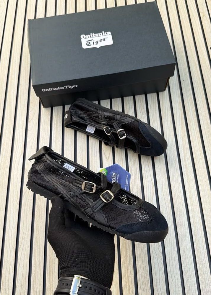 Onitsuka Tiger Black Mary Jane Shoes