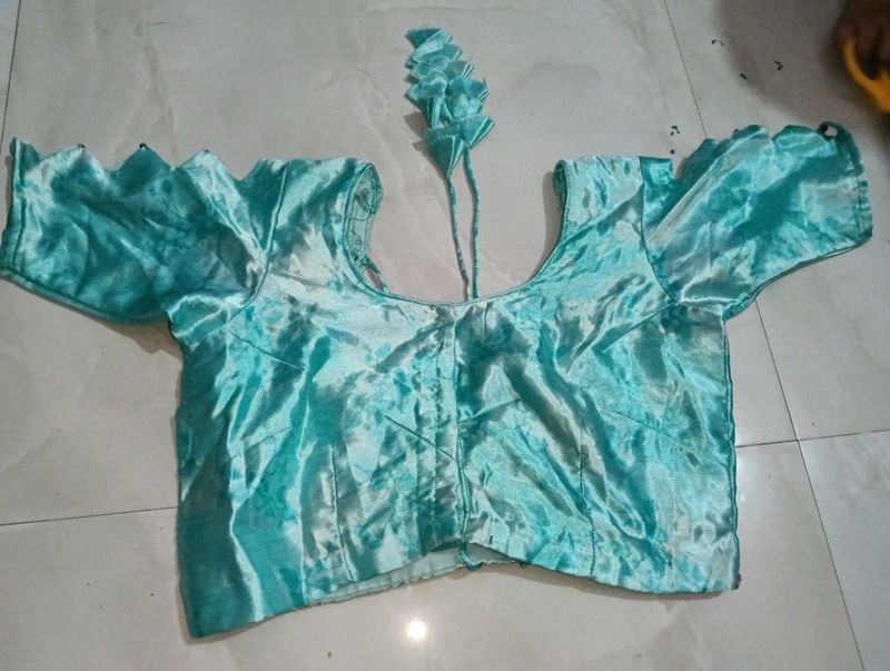 Stunning Teal Silk Blouse