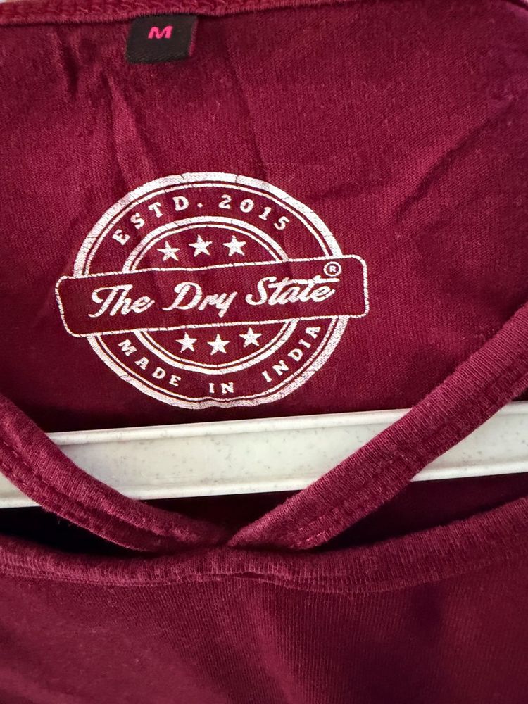 The Dry State Maroon T-Shirt