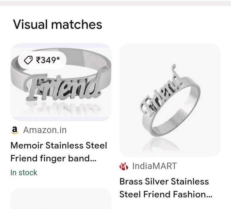 Brand new Friend Name Ring