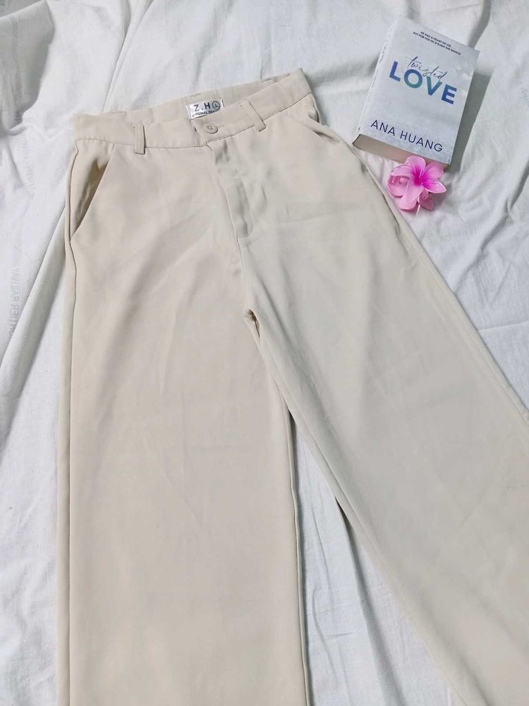 off white formal pant ( New )