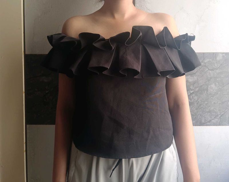 Off-Shoulder Ruffle Top